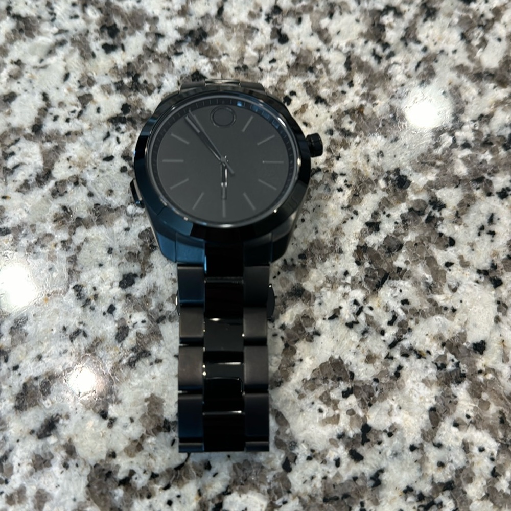 Movado Triple Black Motion watch